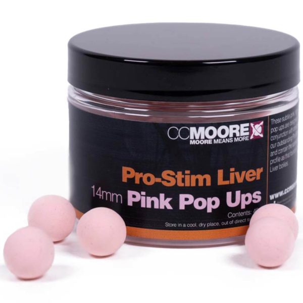 CC Moore Pro-Stim Liver Pink Pop Ups 14mm