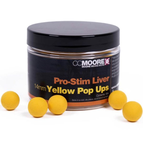 CC Moore Pro-Stim Liver Yellow Pop Ups 14mm