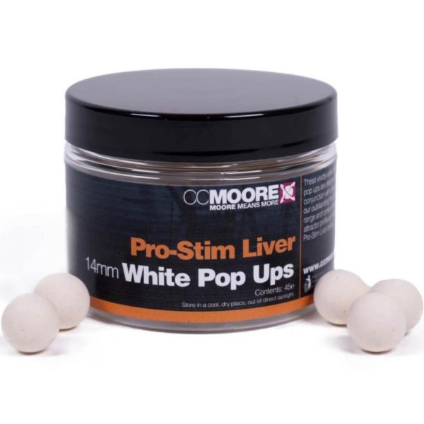 CC Moore Pro-Stim Liver White Pop Ups 14mm